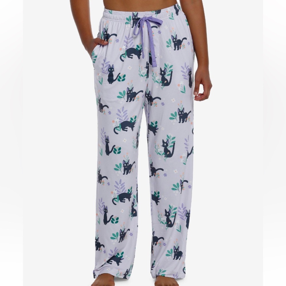 Unisex Studio Ghibli Kiki’s Delivery Service Jiji Pajama Pants Hot Topic‎
